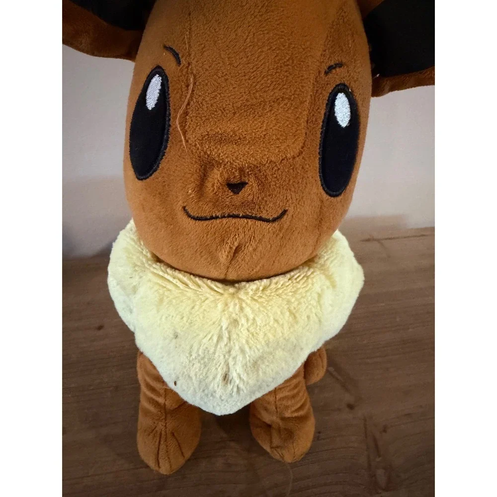 Pokemon Eevee Plush Stuffed Animal with Hidden Zipper Pouch Brown‎ 10 Inch